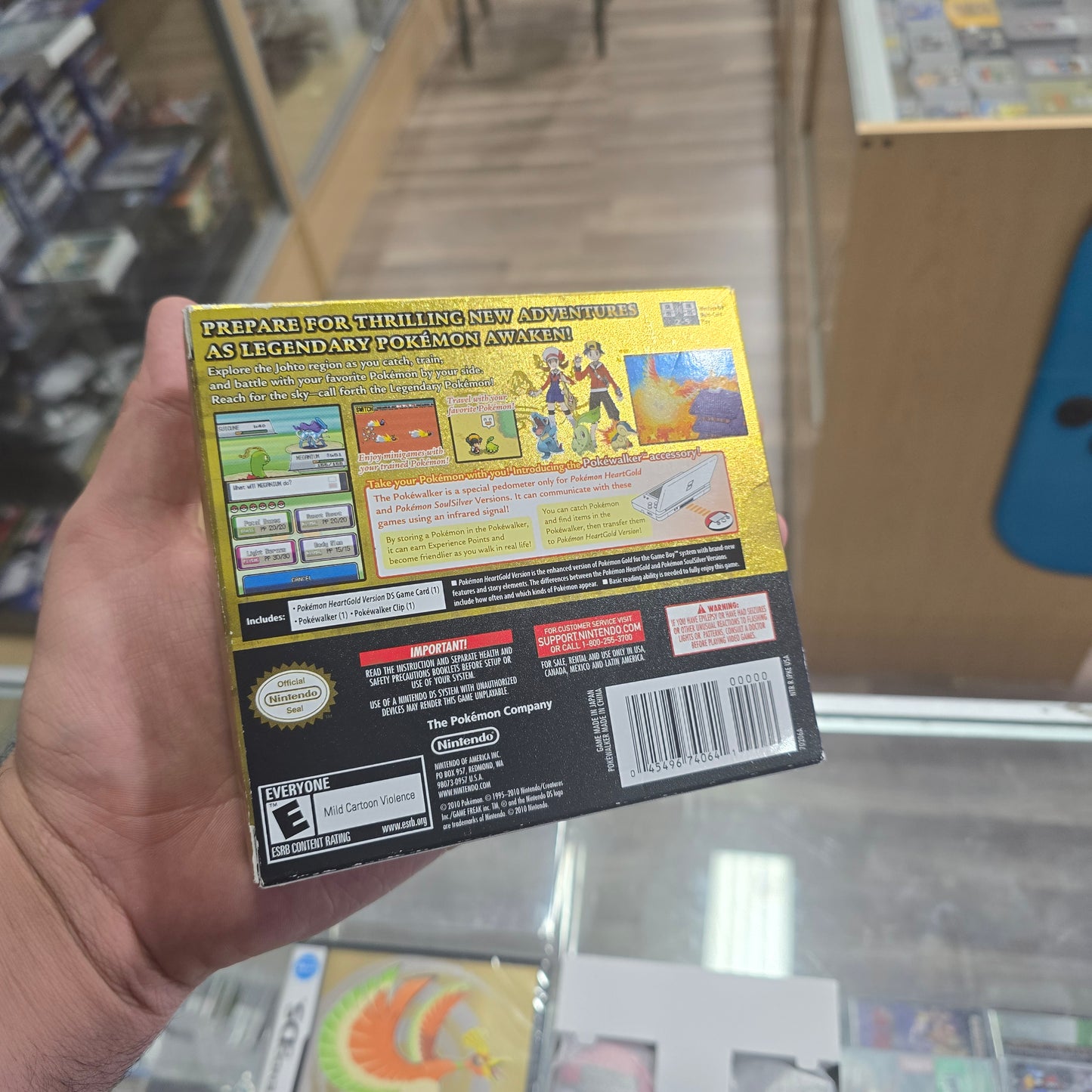 Pokémon HeartGold (Authentic) BIG BOX (OPEN BOX) (SEALED GAME) Nintendo DS
