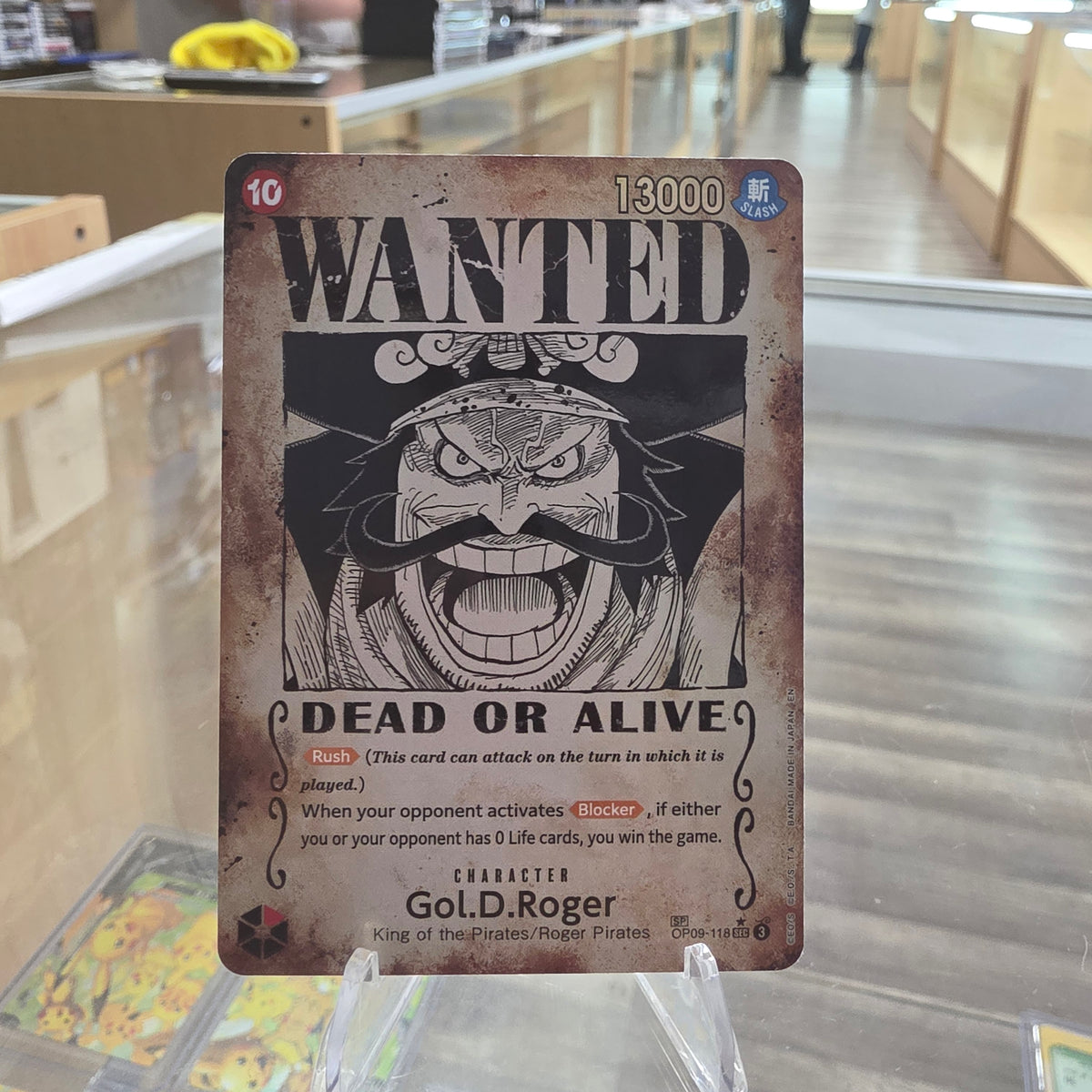 (NM) Gol.D.Roger - OP09-118 (SP) (Wanted Poster) - Carrying On His Will