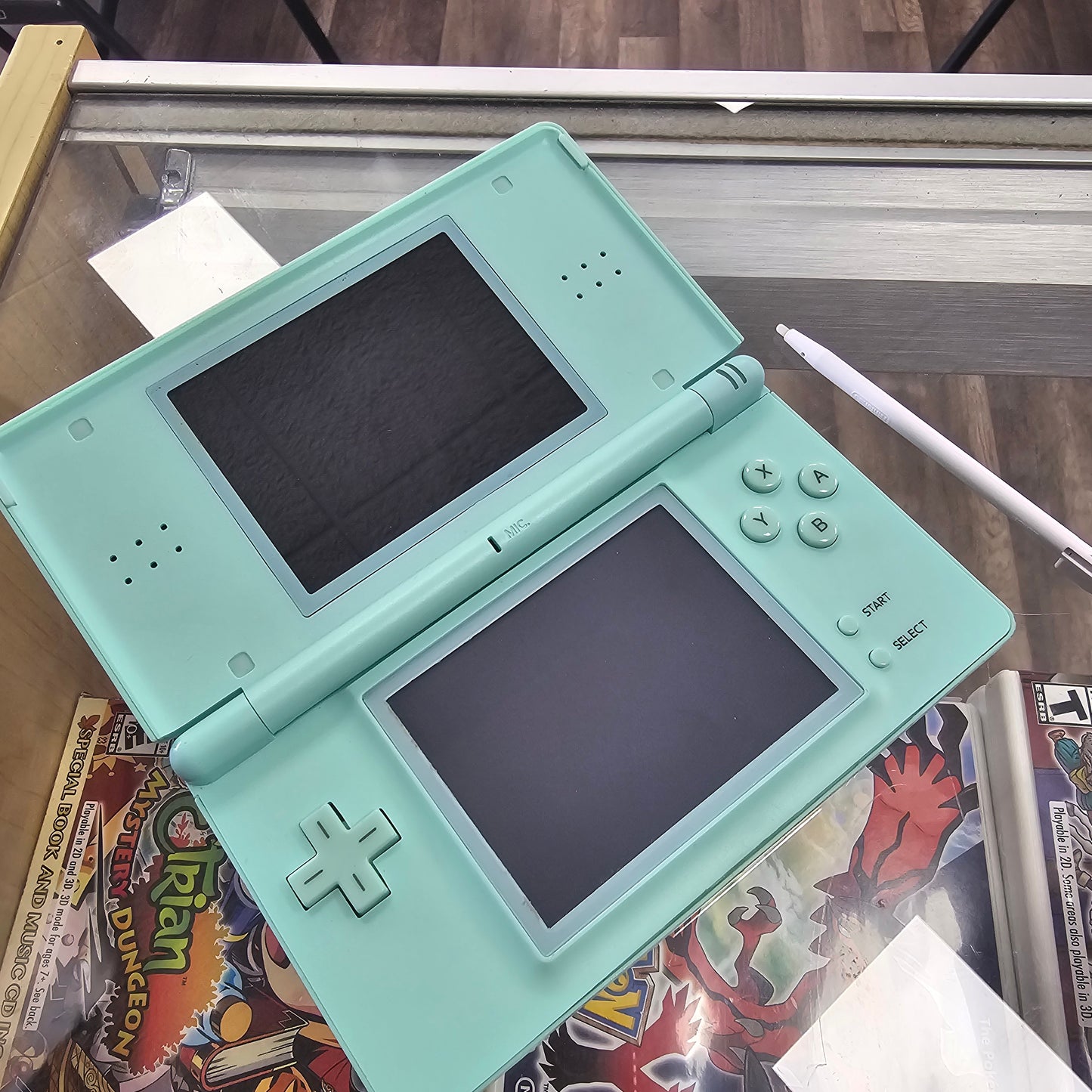 Turquoise Nintendo DS Lite with Charger