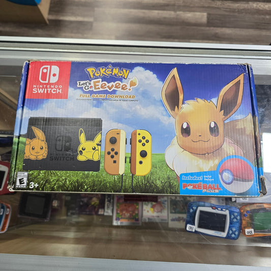 Nintendo Switch Pokemon: Let's Go Eevee Edition Nintendo Switch (NO GAME) (NO Pokeball)
