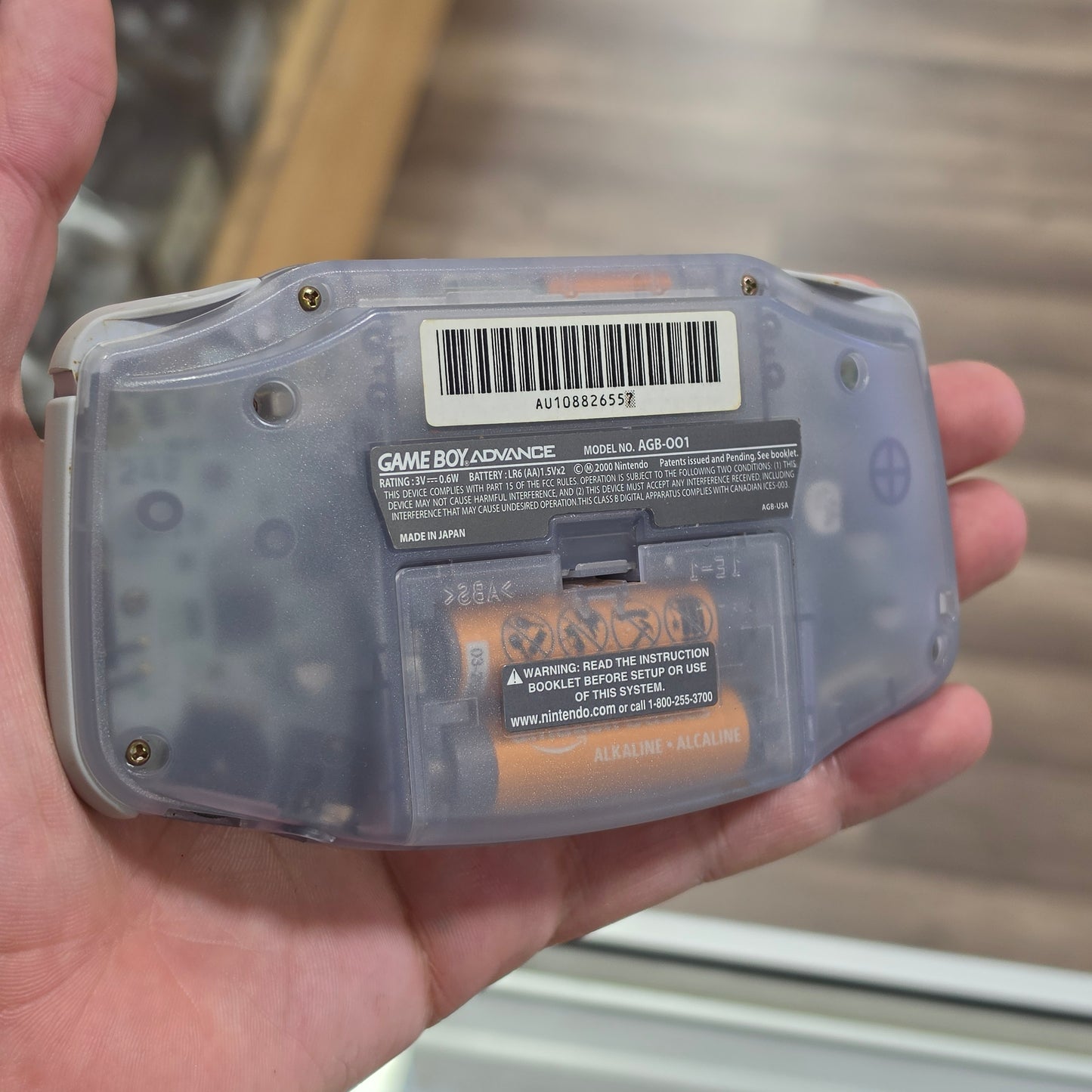 Nintendo Gameboy Advance Handheld System with (Custom Pokémon Front Plate)