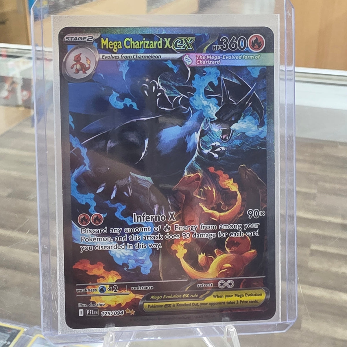 Mega Charizard X ex - 125/094 - ME02: Phantasmal Flames (NM)