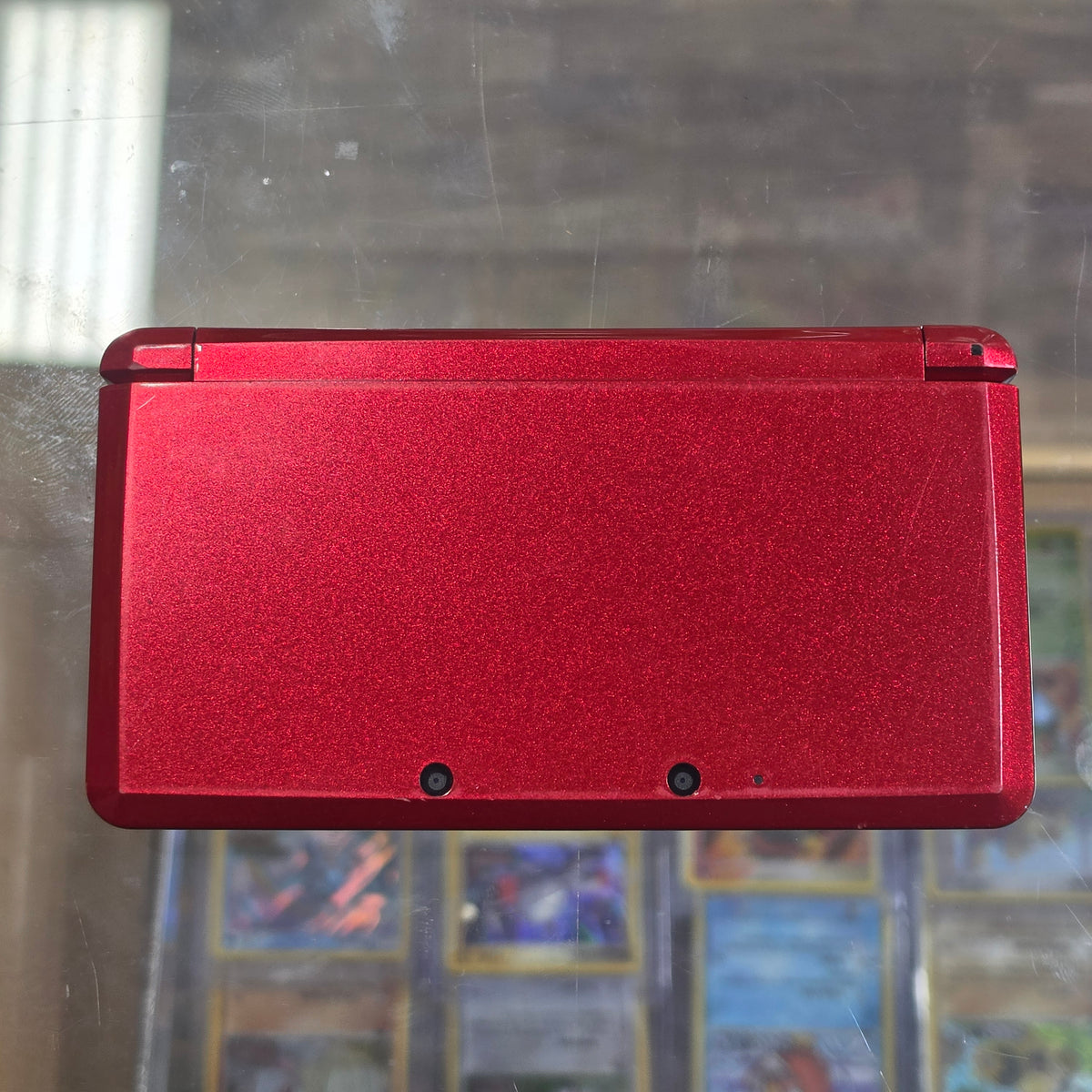 (158) Red Nintendo 3DS Handheld System With Charger