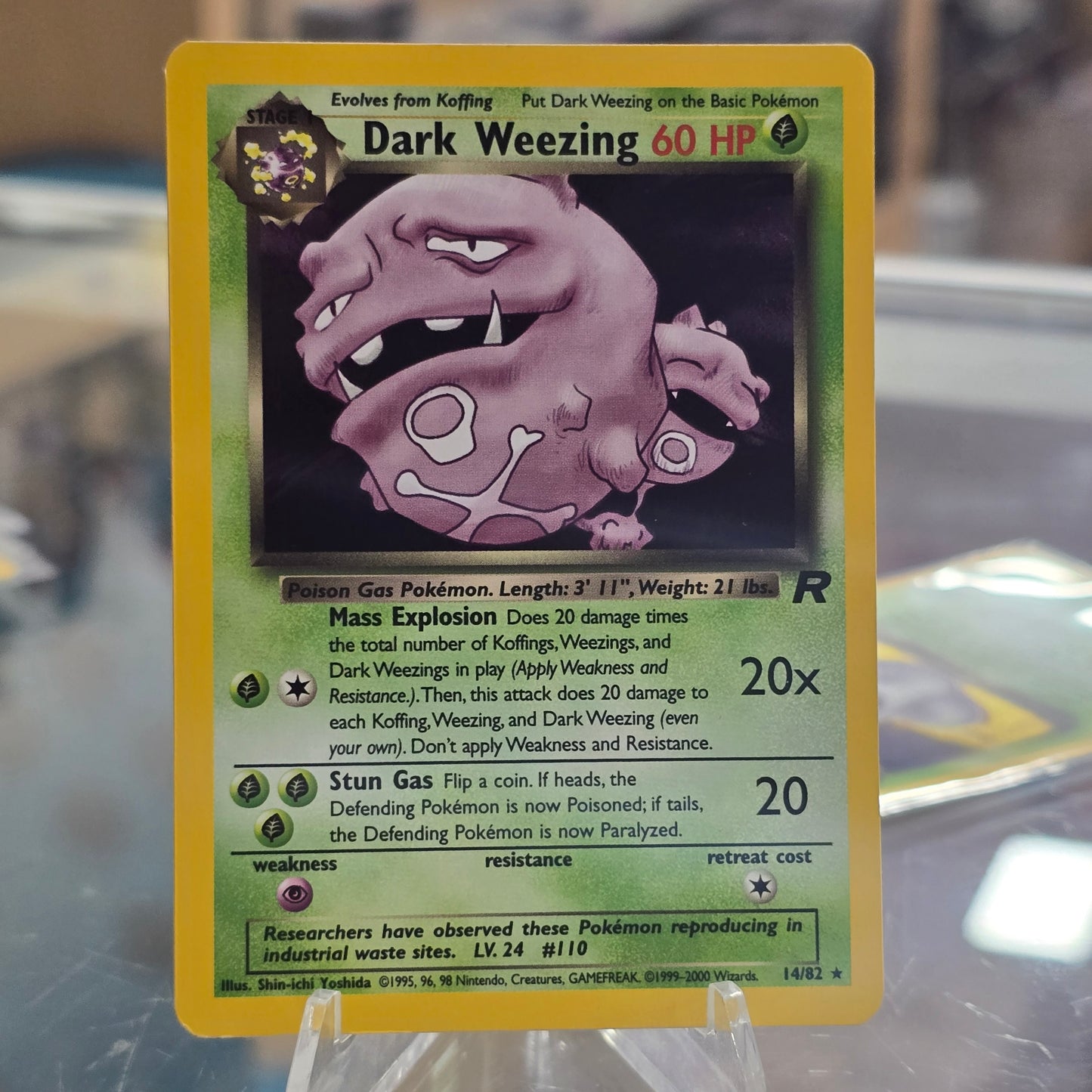 Dark Weezing (14) - Team Rocket (NM)