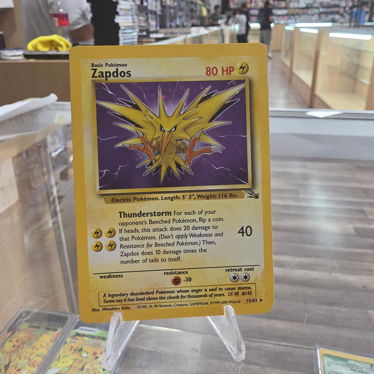 (MP) Zapdos - 15/62 (Cosmos Holo) - Miscellaneous Cards & Products