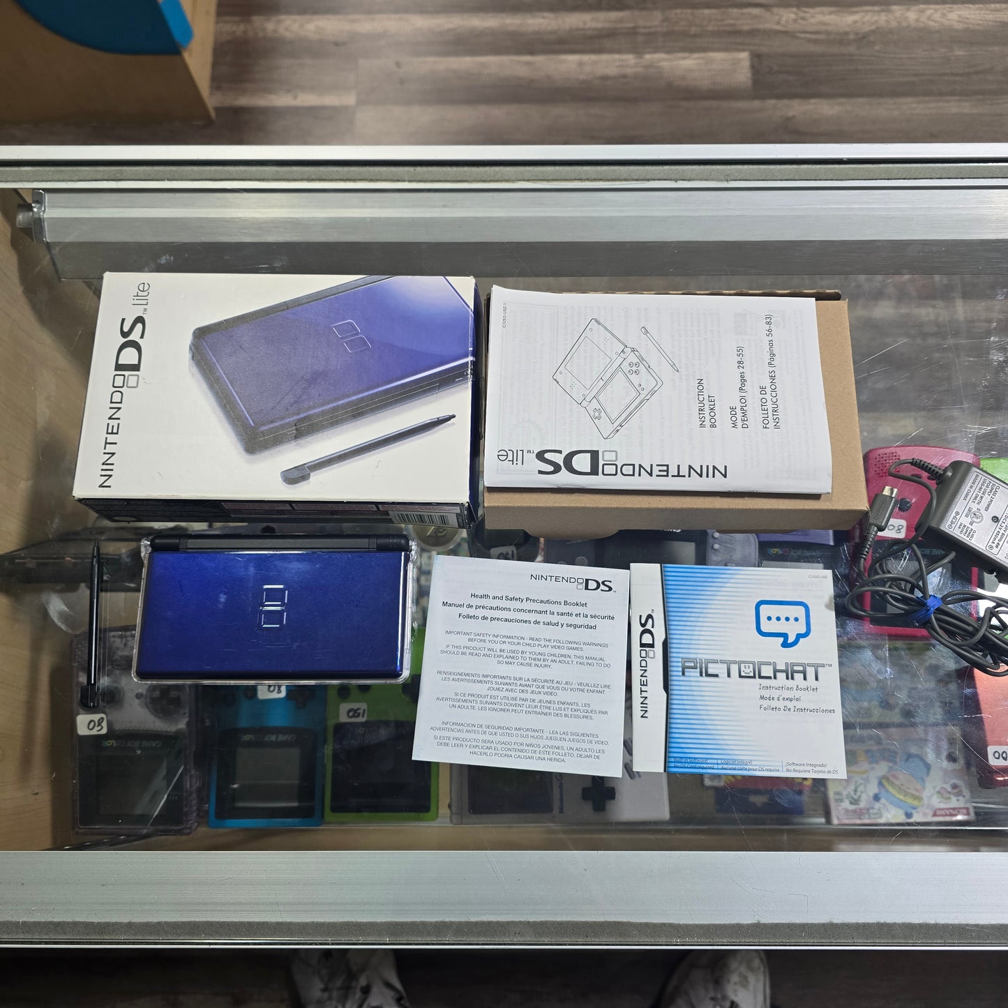 Cobalt & Black Nintendo DS Lite Nintendo DS CIB