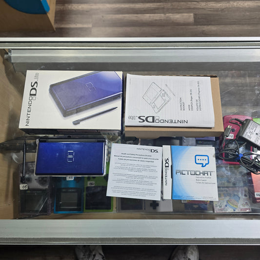 Cobalt & Black Nintendo DS Lite Nintendo DS CIB