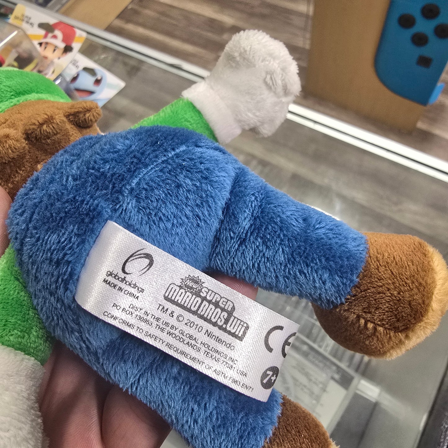 Super Mario Bros Wii Luigi Official Plush (2010)