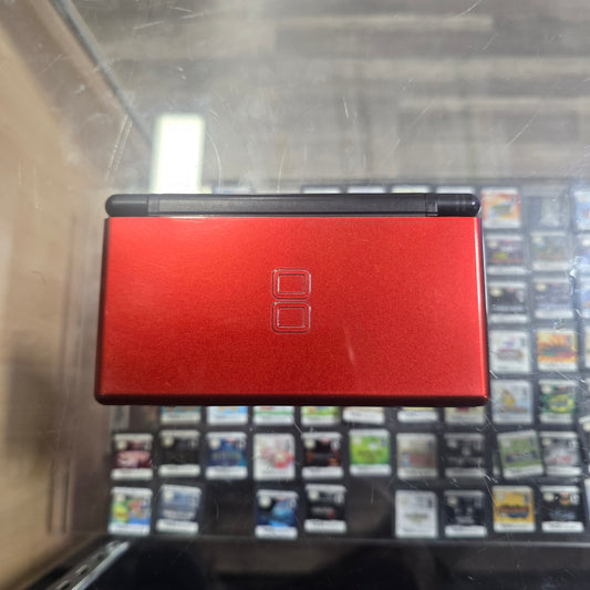 Red Crimson & Black Nintendo DS Lite Handheld System with Charger