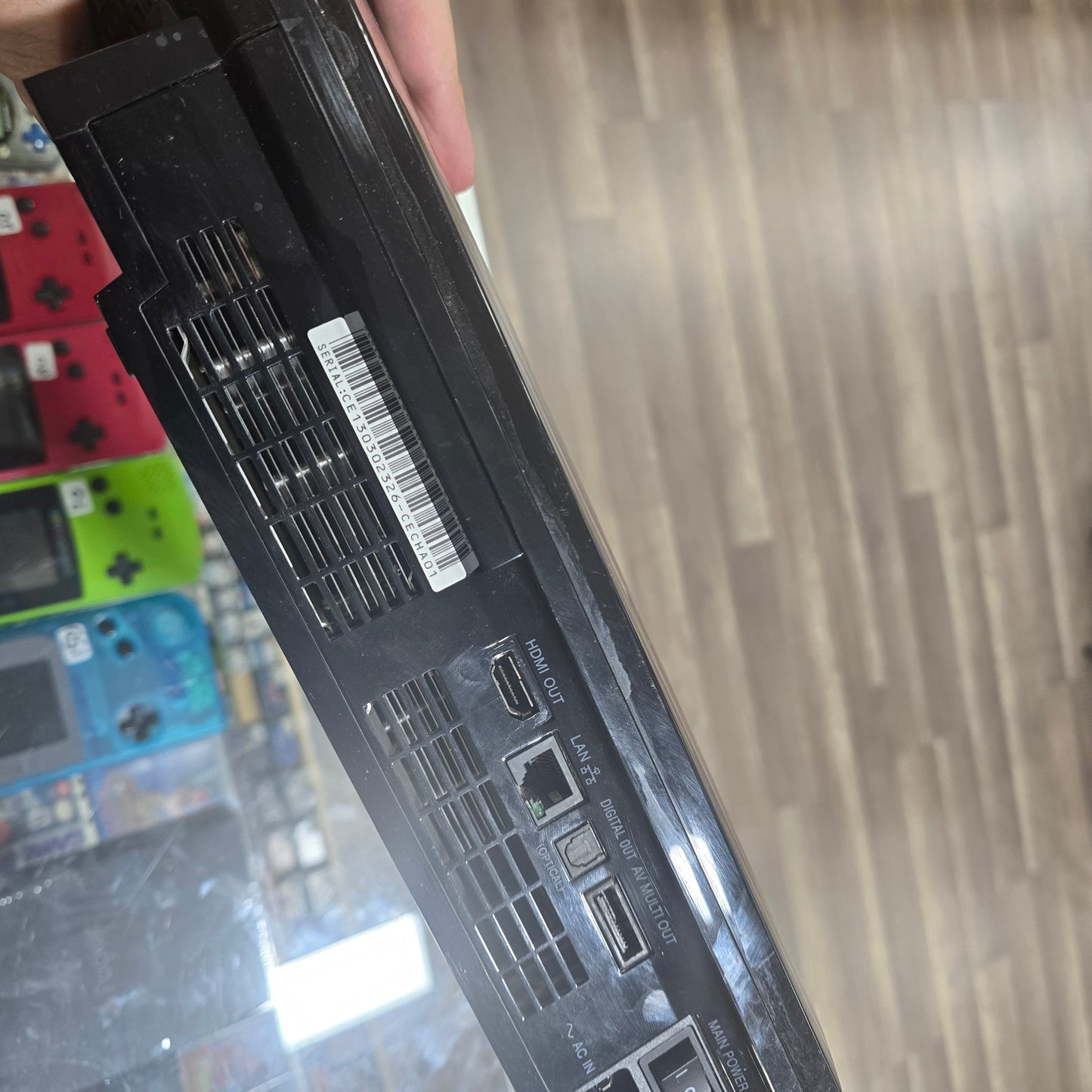 PlayStation 3 Backwards Compatible Model with Controller and Wires