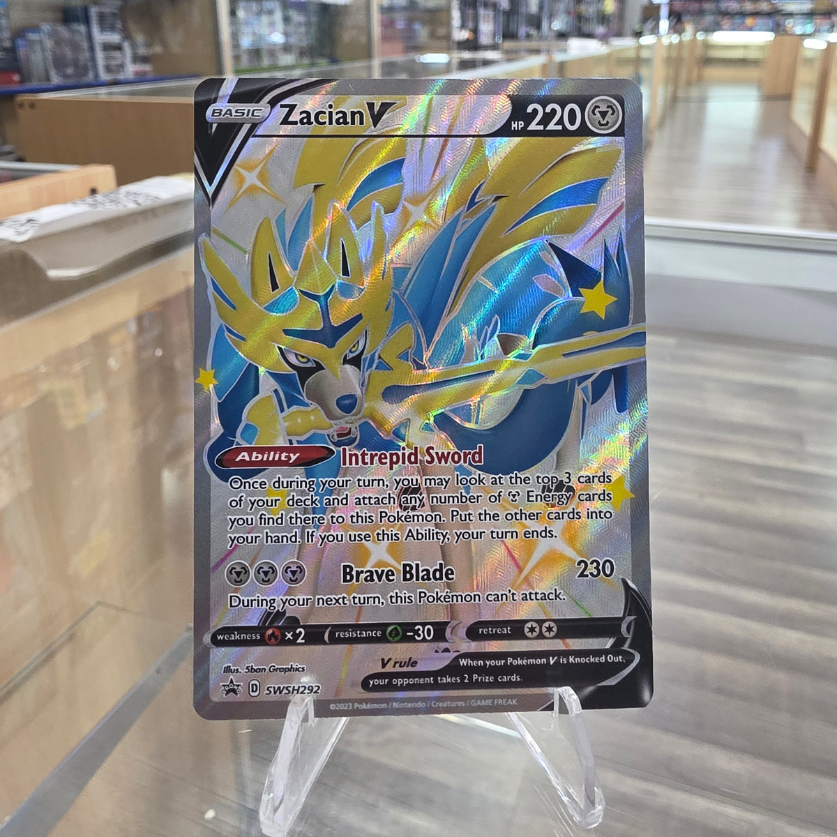 (NM) Zacian V (Shiny) - SWSH292 - SWSH: Sword & Shield Promo Cards