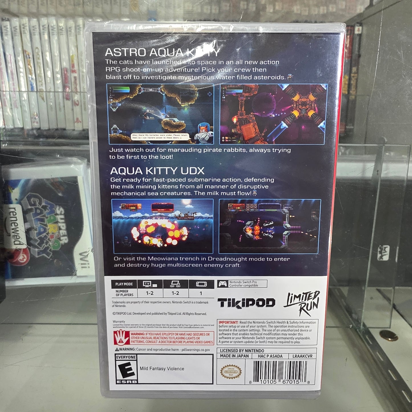 New Sealed Astro Aqua Kitty: Pawsome Collection Nintendo Switch