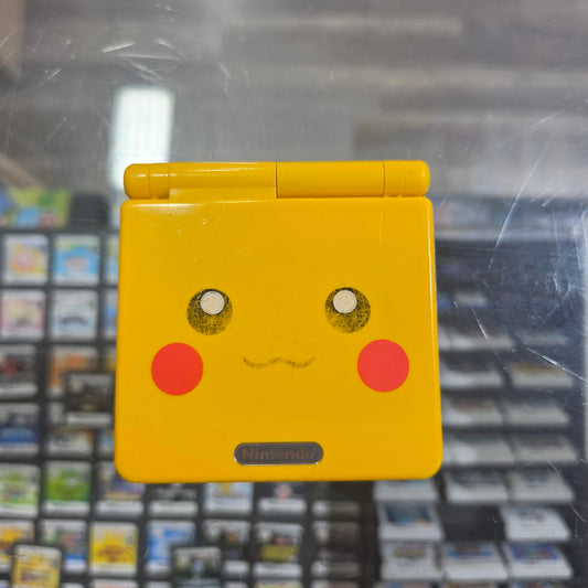 Pikachu Gameboy Advance SP GameBoy Advance AGS 101 Authentic Shell with Charger