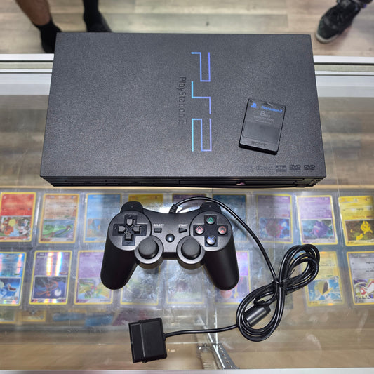 Playstation 2 Original System with One Controller and Wires + Memory Card