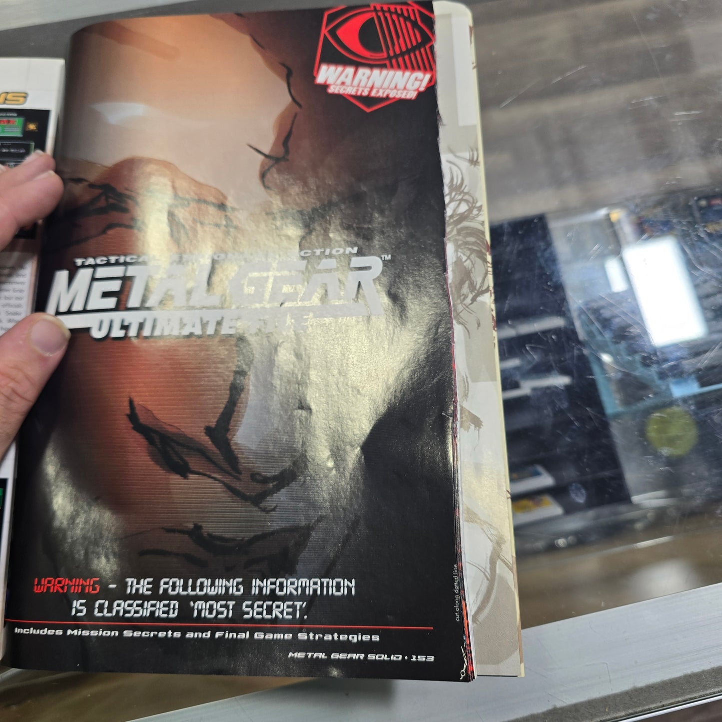 Millennium Publicatio Strategy Gui  Metal Gear Solid Official Mission Hand (Ripped Page)