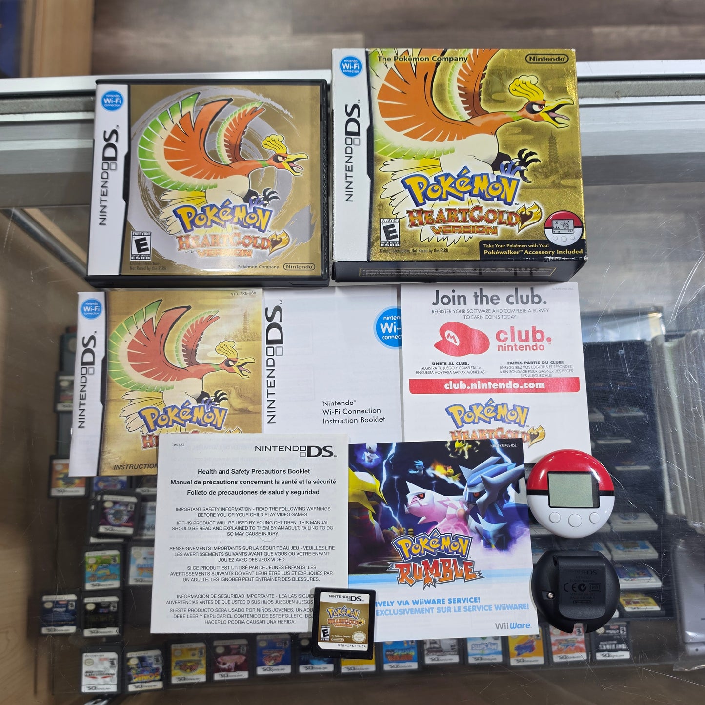 Pokémon HeartGold (Big Box) (Pokewalker) (Authentic) Nintendo DS