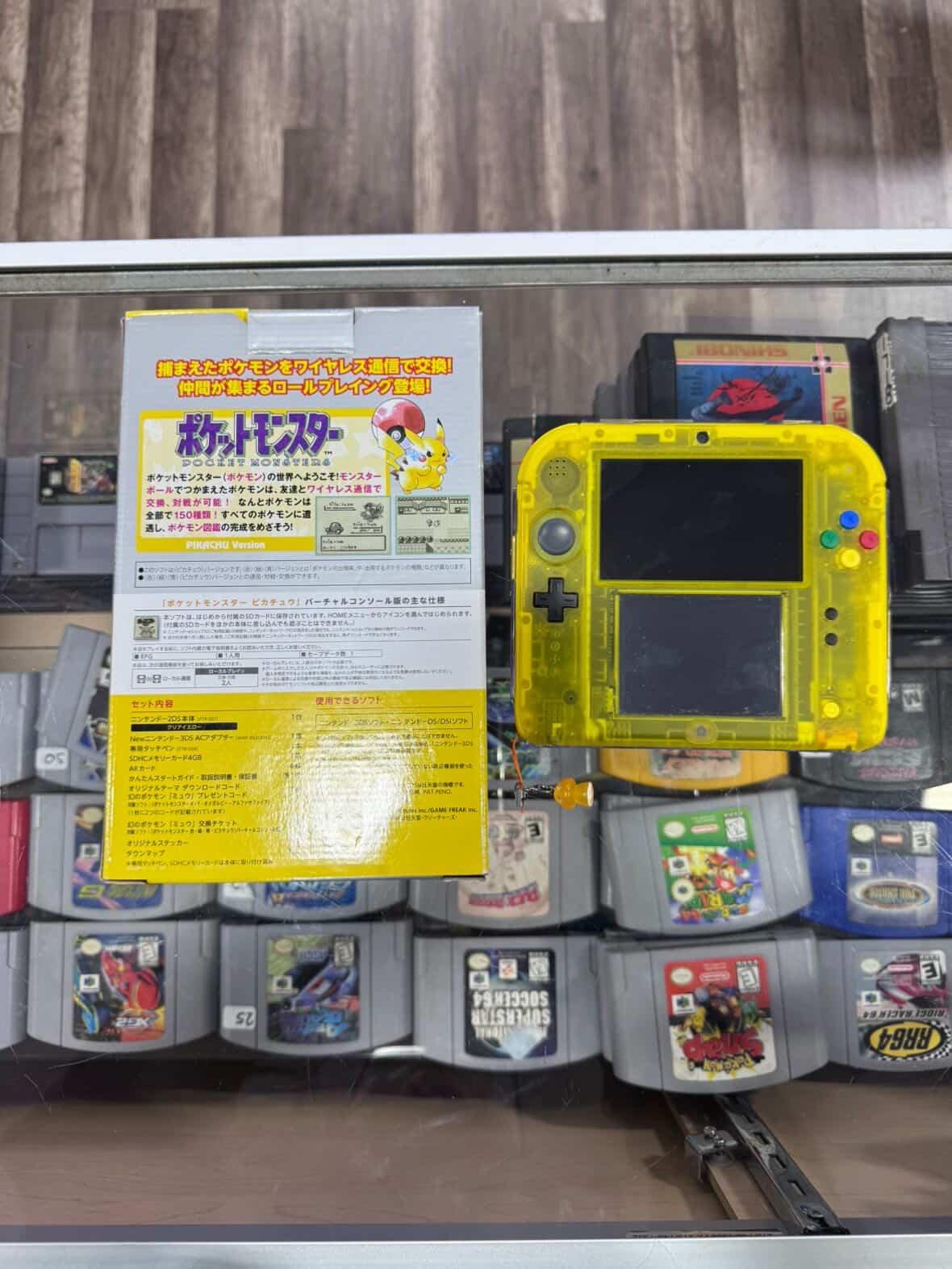 Nintendo 2DS Pokemon Yellow Edition JP Nintendo 3DS (REGION FREE TO US) (DIGITAL GAMES) CIB