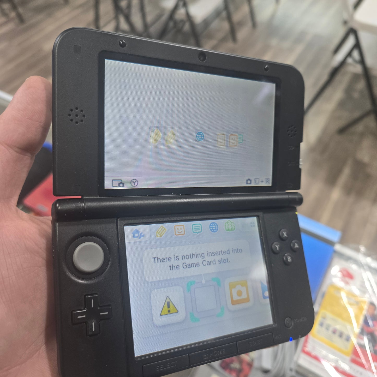 Nintendo 3DS XL Blue + Black Handheld System with Box and Charger