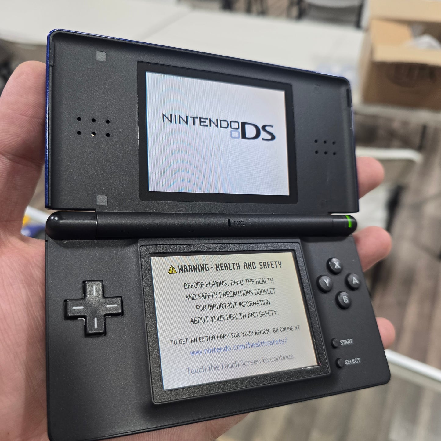 Blue Nintendo DS Lite Handheld System with Charger