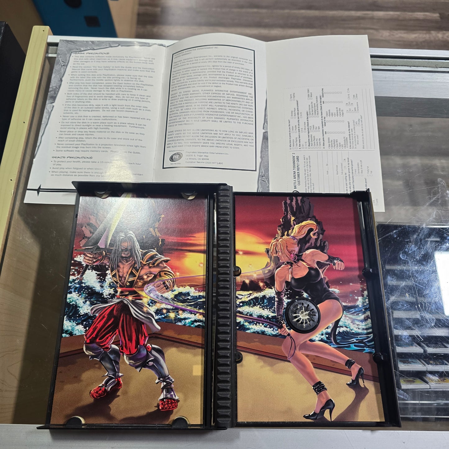 Battle Arena Toshinden 2 [Long Box] with Registration Card PlayStation 1
