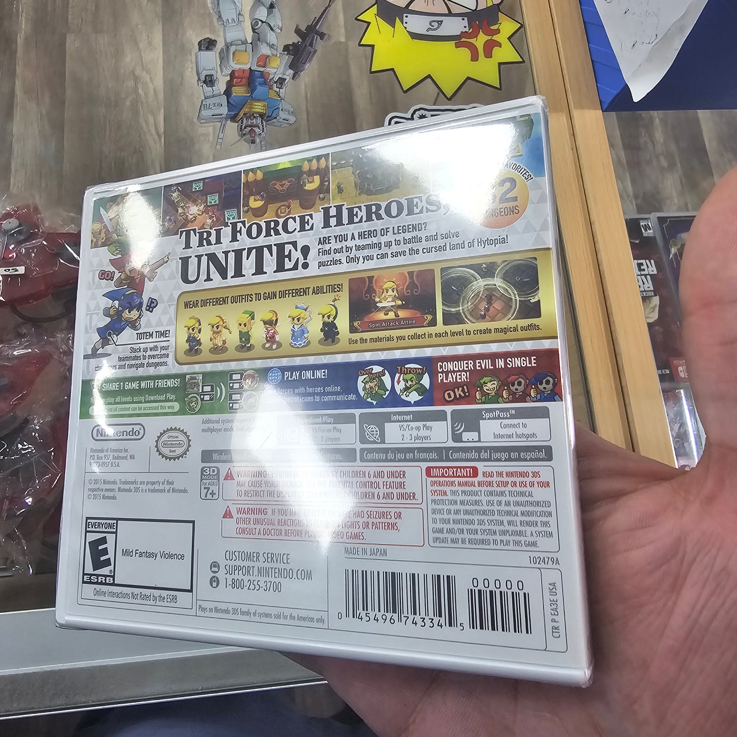 Zelda Tri Force Heroes NEW SEALED (USA) Nintendo 3DS