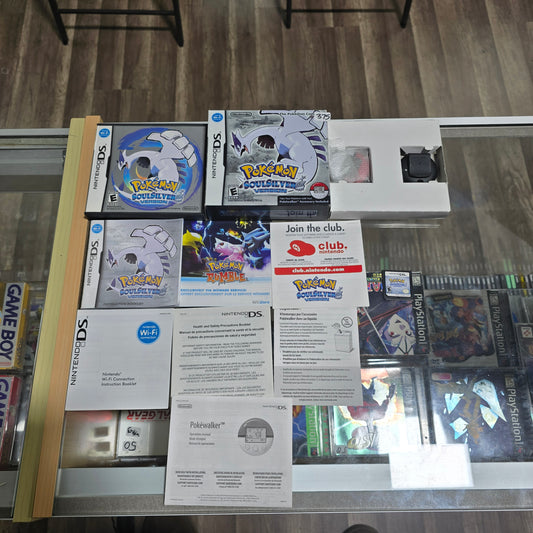 Pokémon SoulSilver Big Box with Pokewalker CIB (Very Clean) (Authentic) Nintendo DS