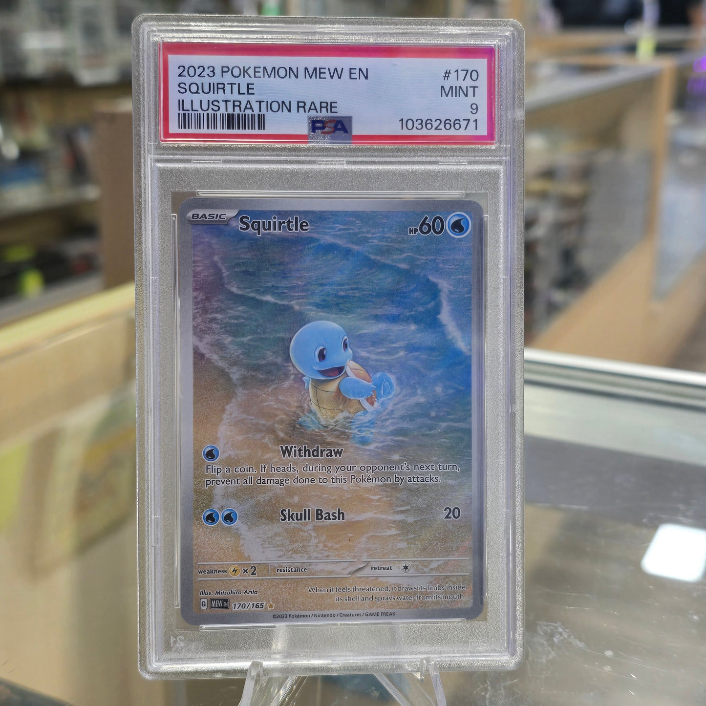 Squirtle - 170/165 - SV: Scarlet & Violet 151 (PSA 9)