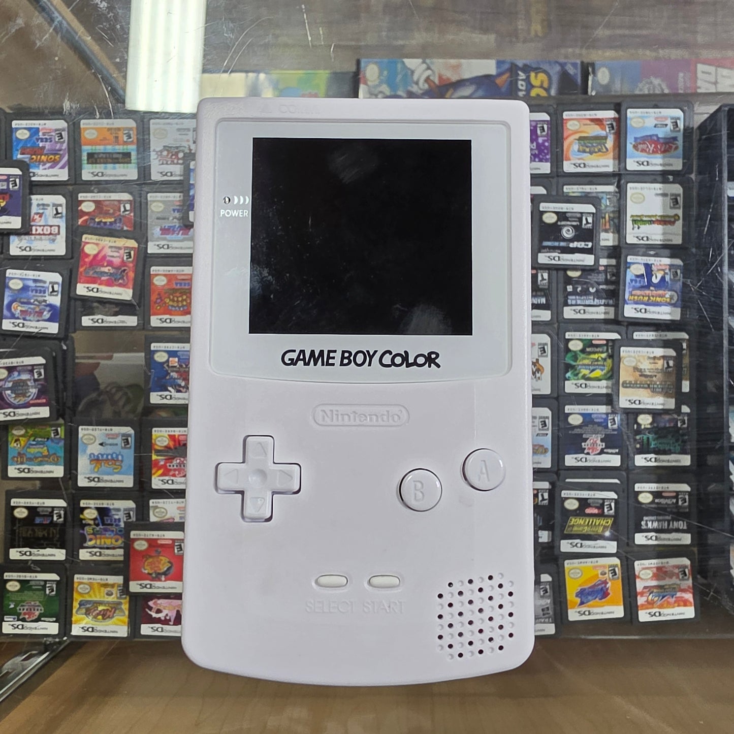 Custom White Nintendo Gameboy Color Handheld System with Brighter Screen