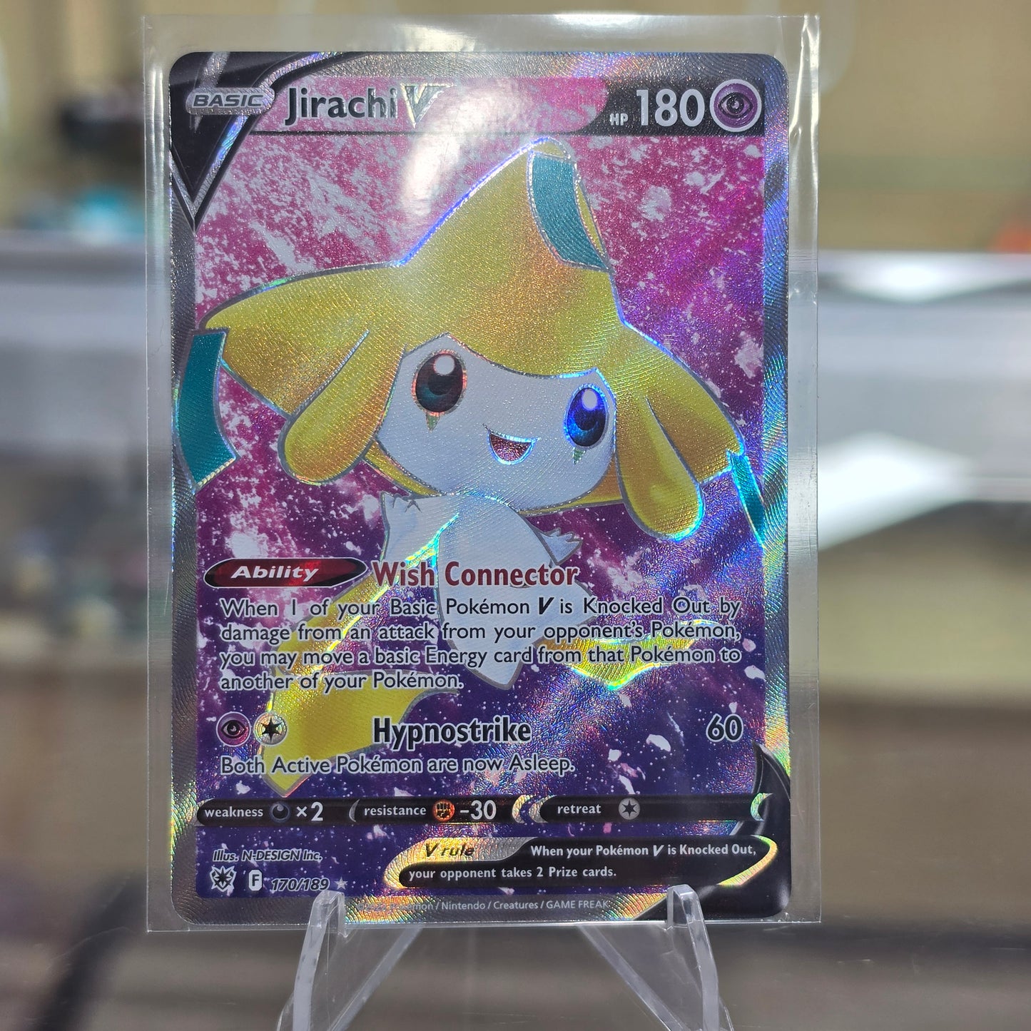 Jirachi V (Full Art) - SWSH10: Astral Radiance (NM)