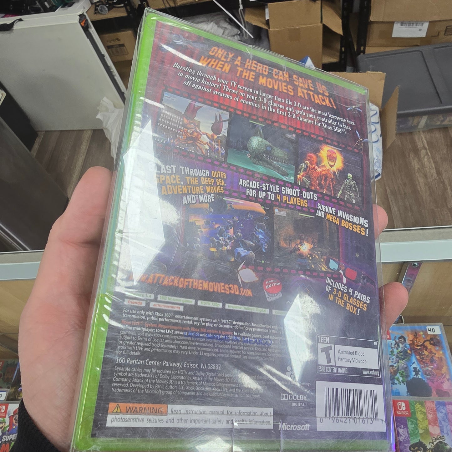 Attack of the Movies 3D (NEW) Xbox 360