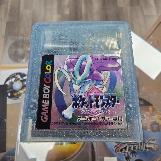 Pokémon Crystal Authentic (Saves) English Game (Japanese Label)