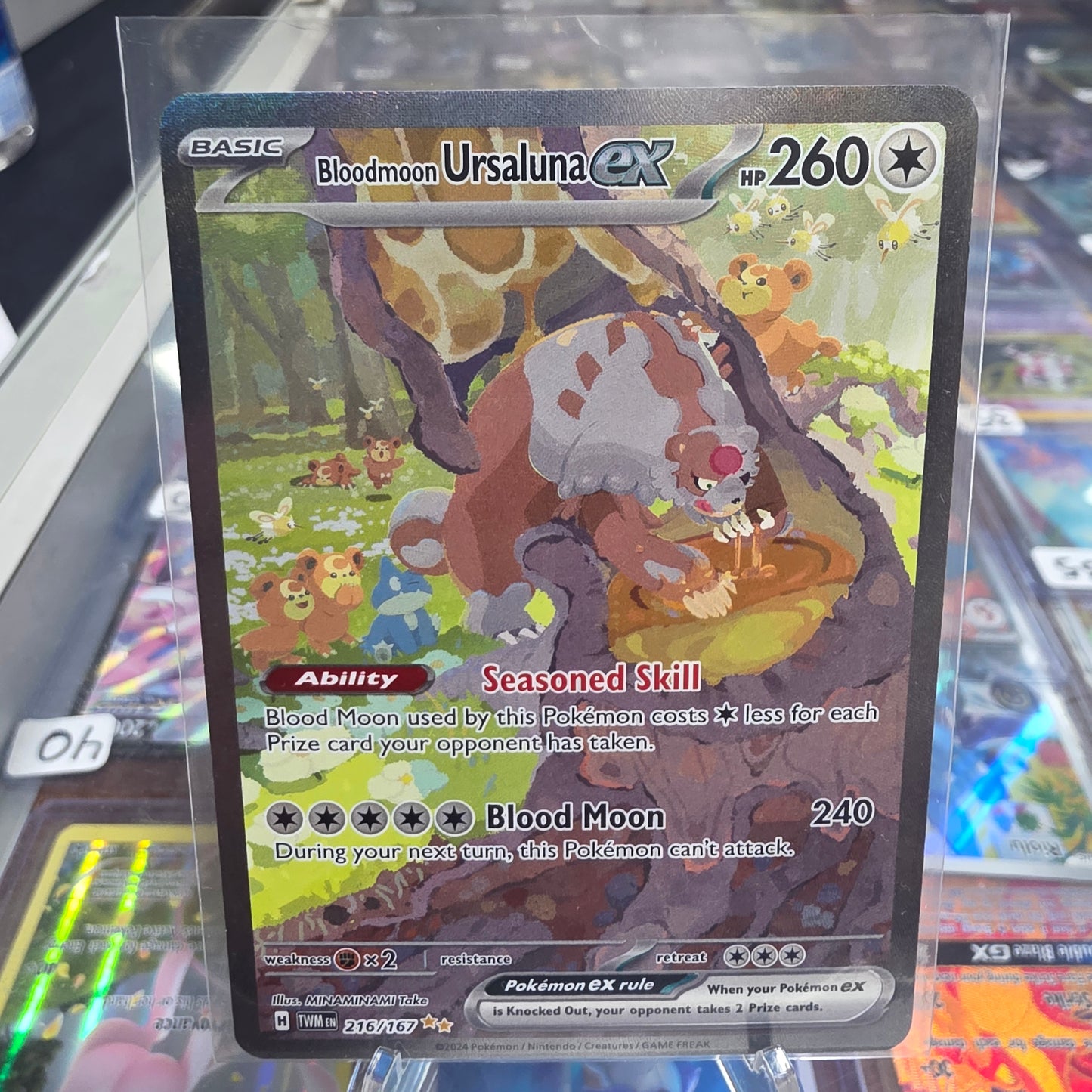 Bloodmoon Ursaluna ex - 216/167 - SV06: Twilight Masquerade (TWM) [Near Mint]