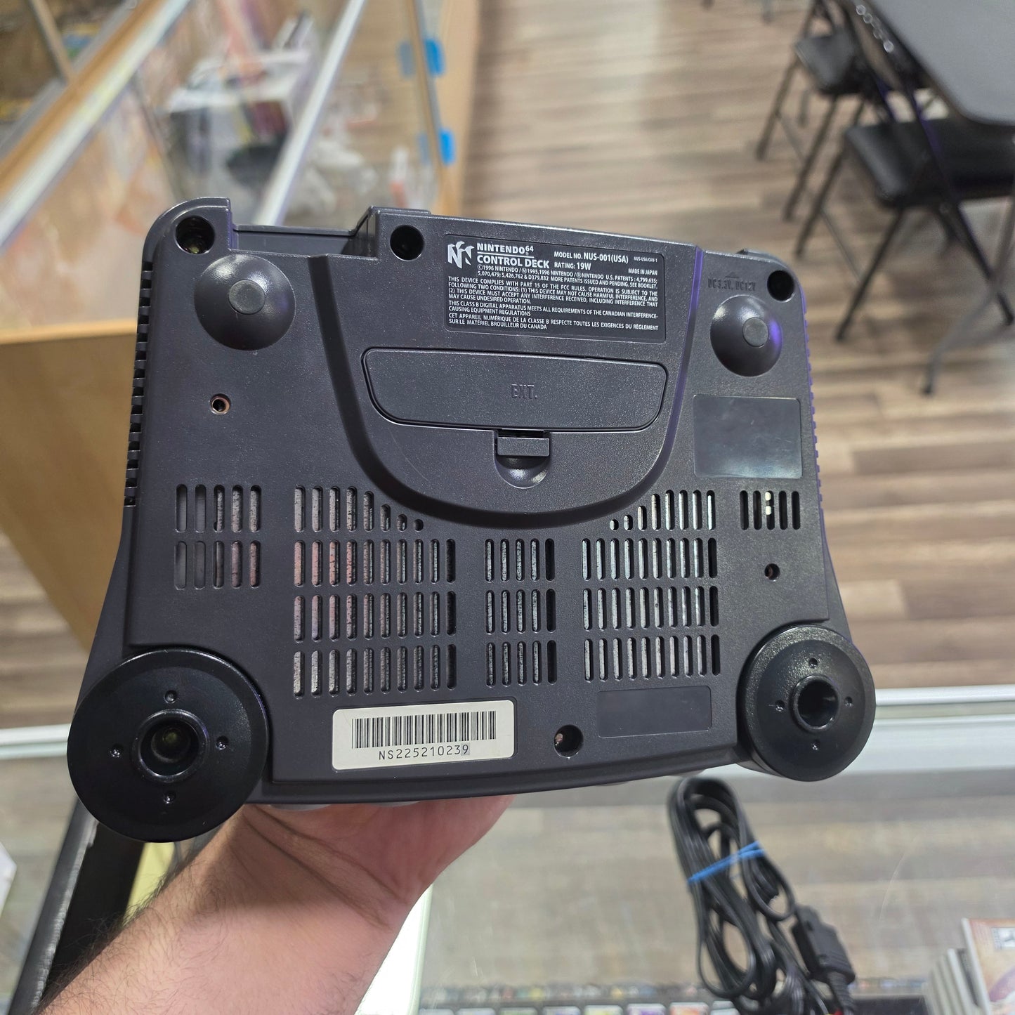 Nintendo 64 System with Expansion Pack and Wires and One Controller