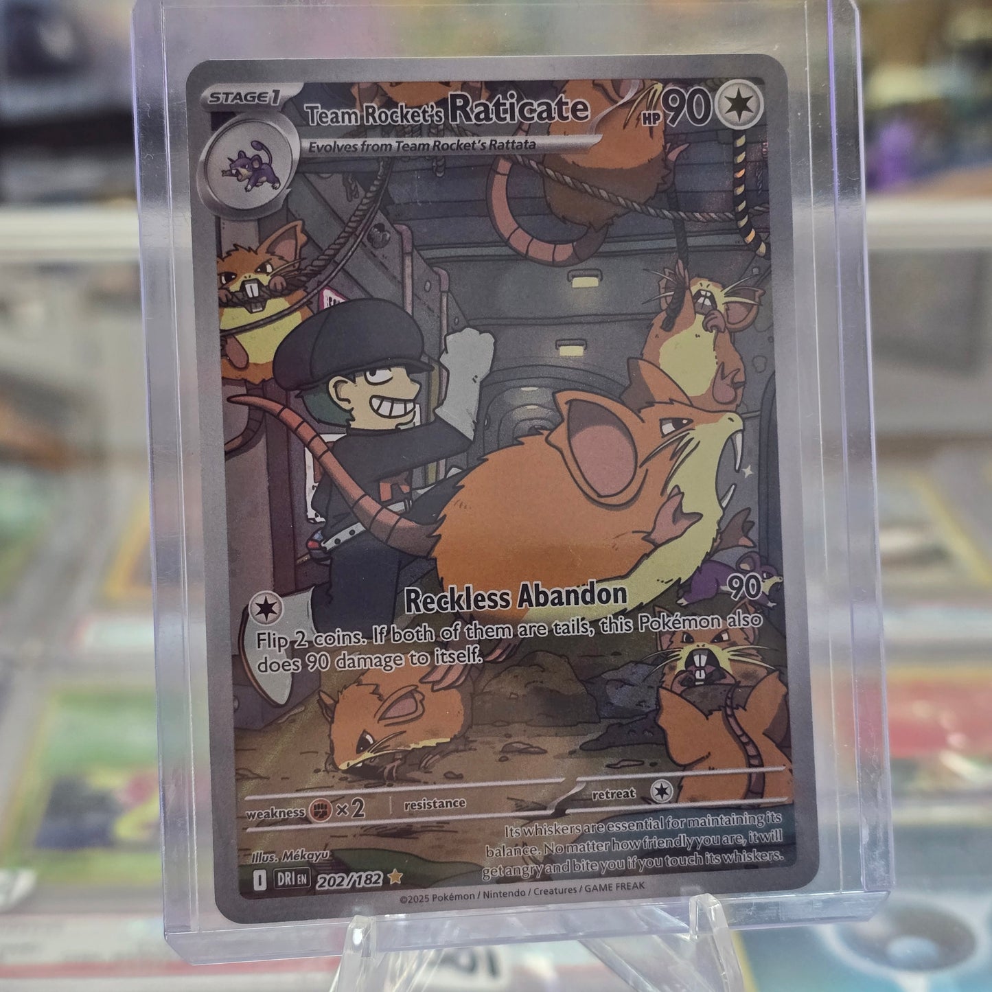 Team Rocket's Raticate - 202/182 - SV10: Destined Rivals (NM)