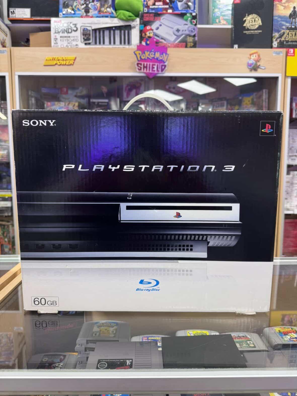 PlayStation 3 Backwards Compatible Model with Controller, Wires, and Box