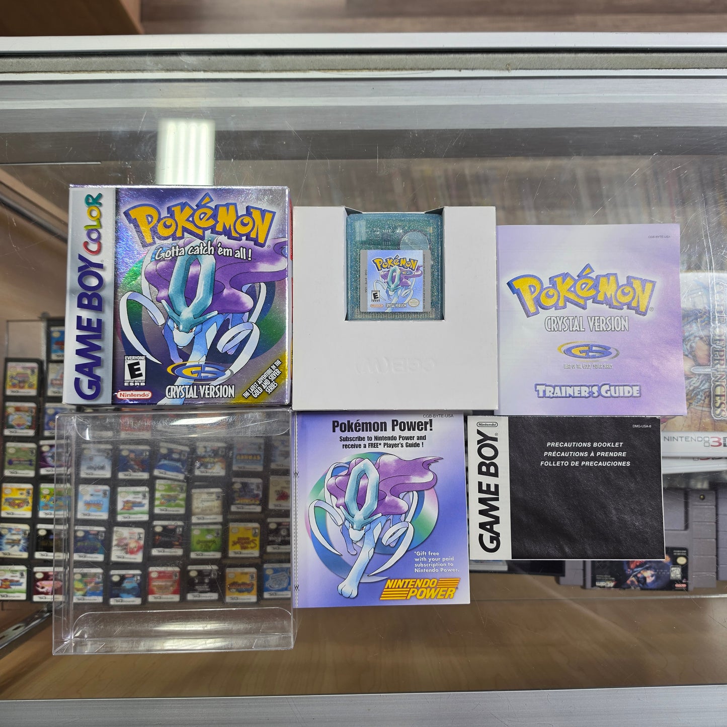 Pokémon Crystal (Authentic) CIB Nintendo Gameboy Color (Clean Box) - Misprint