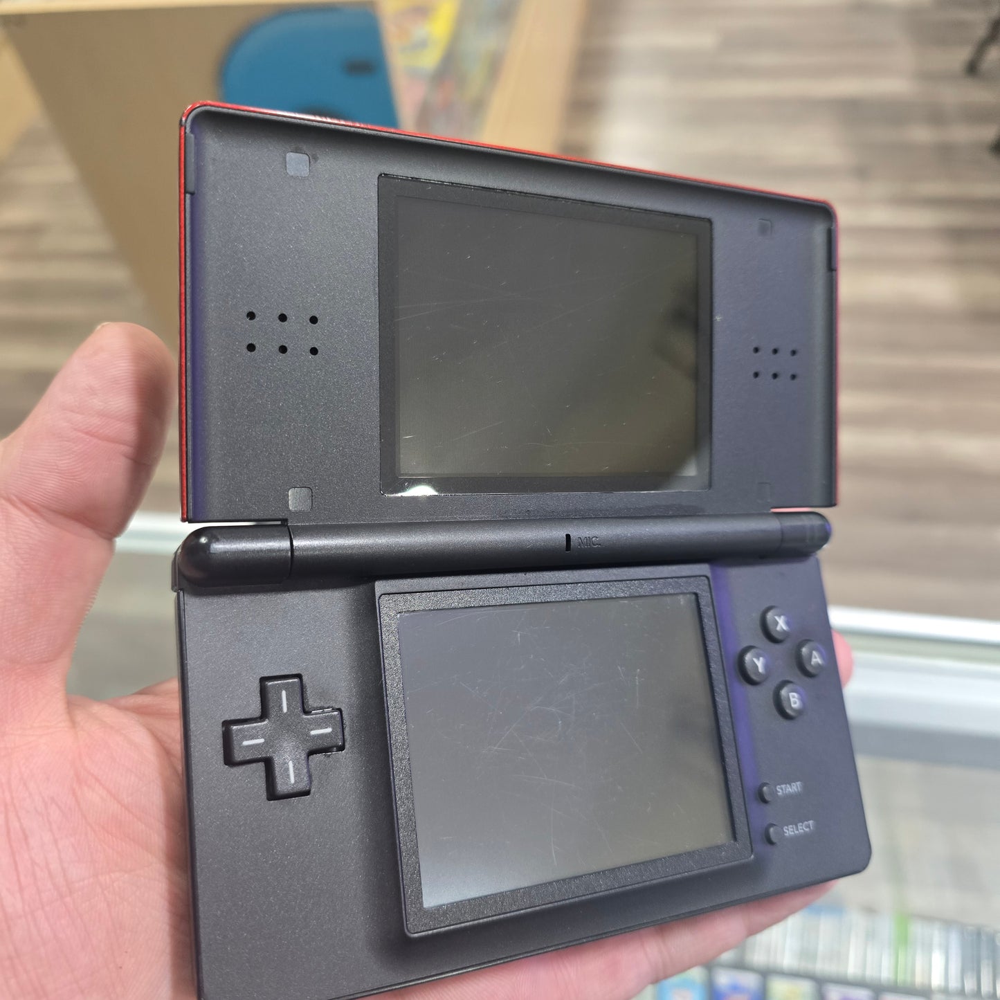 Red Crimson & Black Nintendo DS Lite Handheld System with Charger