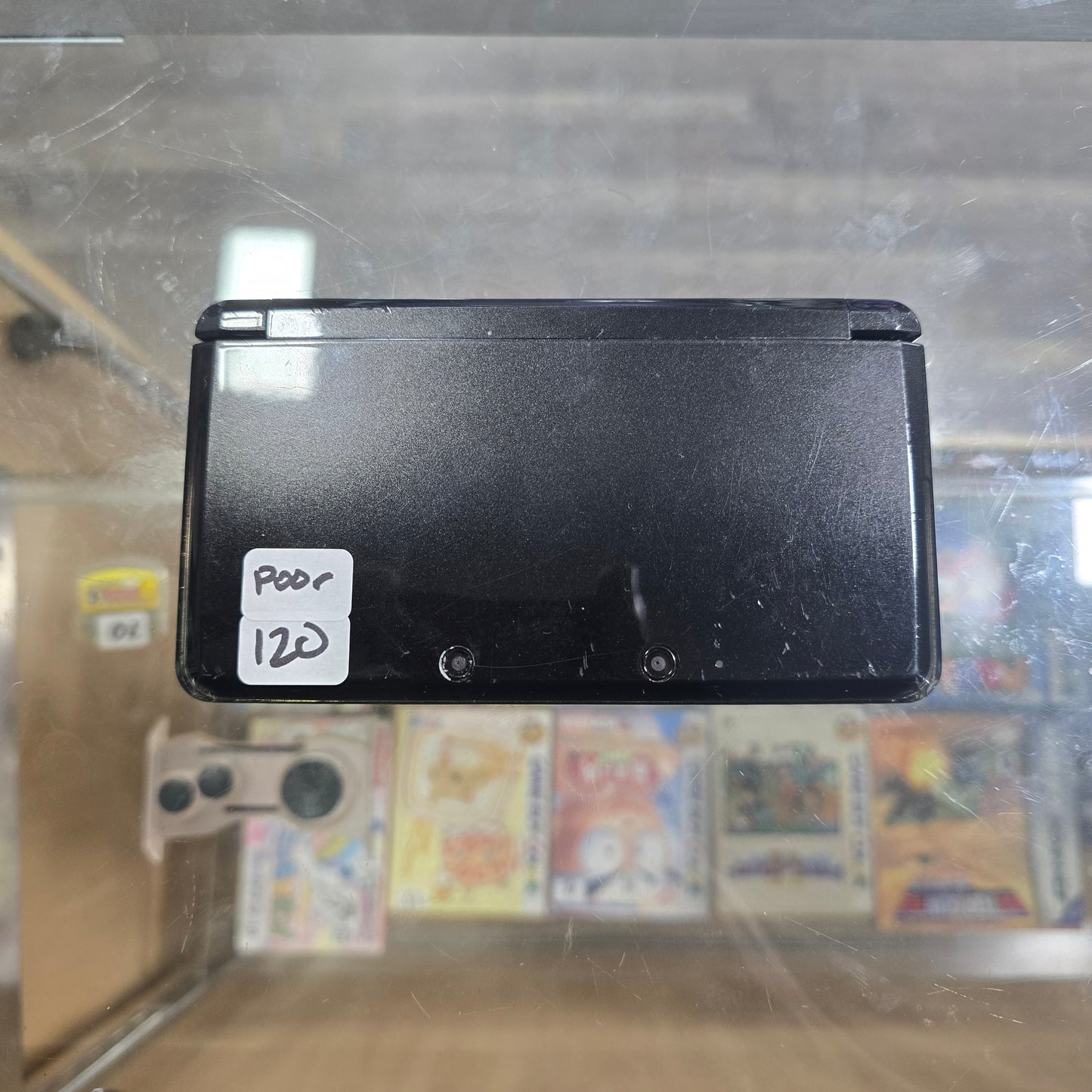 Black Nintendo 3DS Handheld System with Charger (Poor Condition)