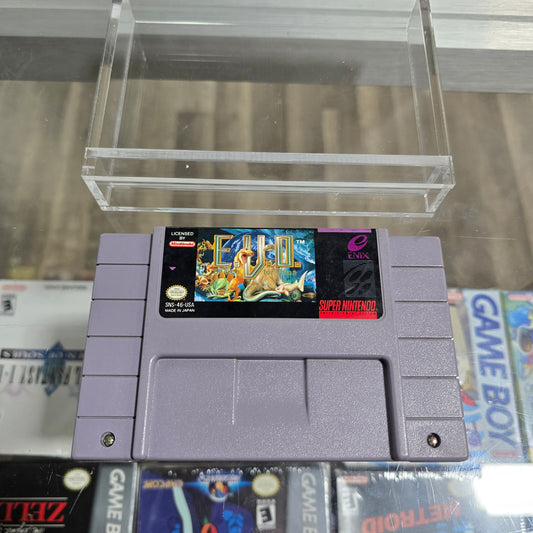 EVO the Search for Eden (Authentic) (Great Label) Super Nintendo with Acrylic Case
