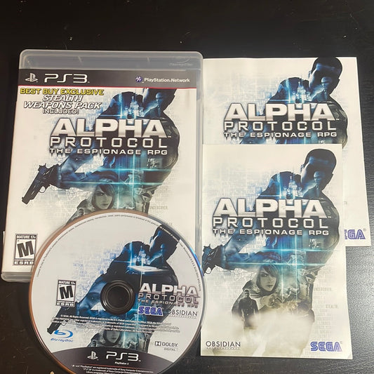 Alpha Protocol The Espionage CIB PlayStation 3